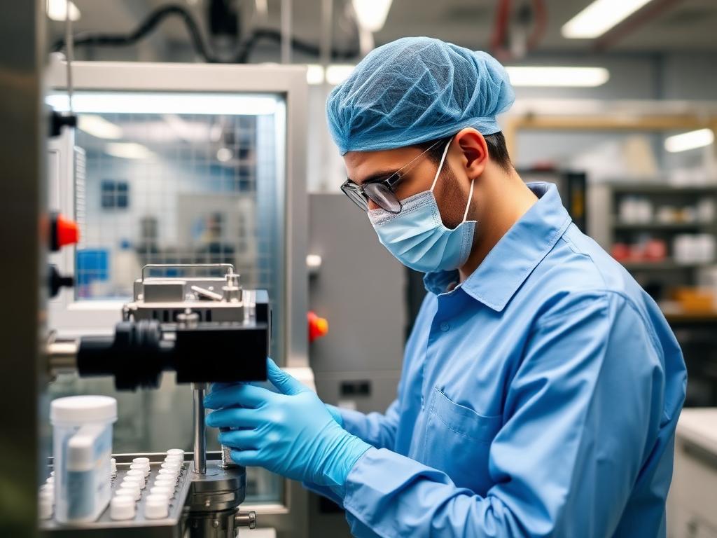 Pharma manufacturing engineer in sterile production environment